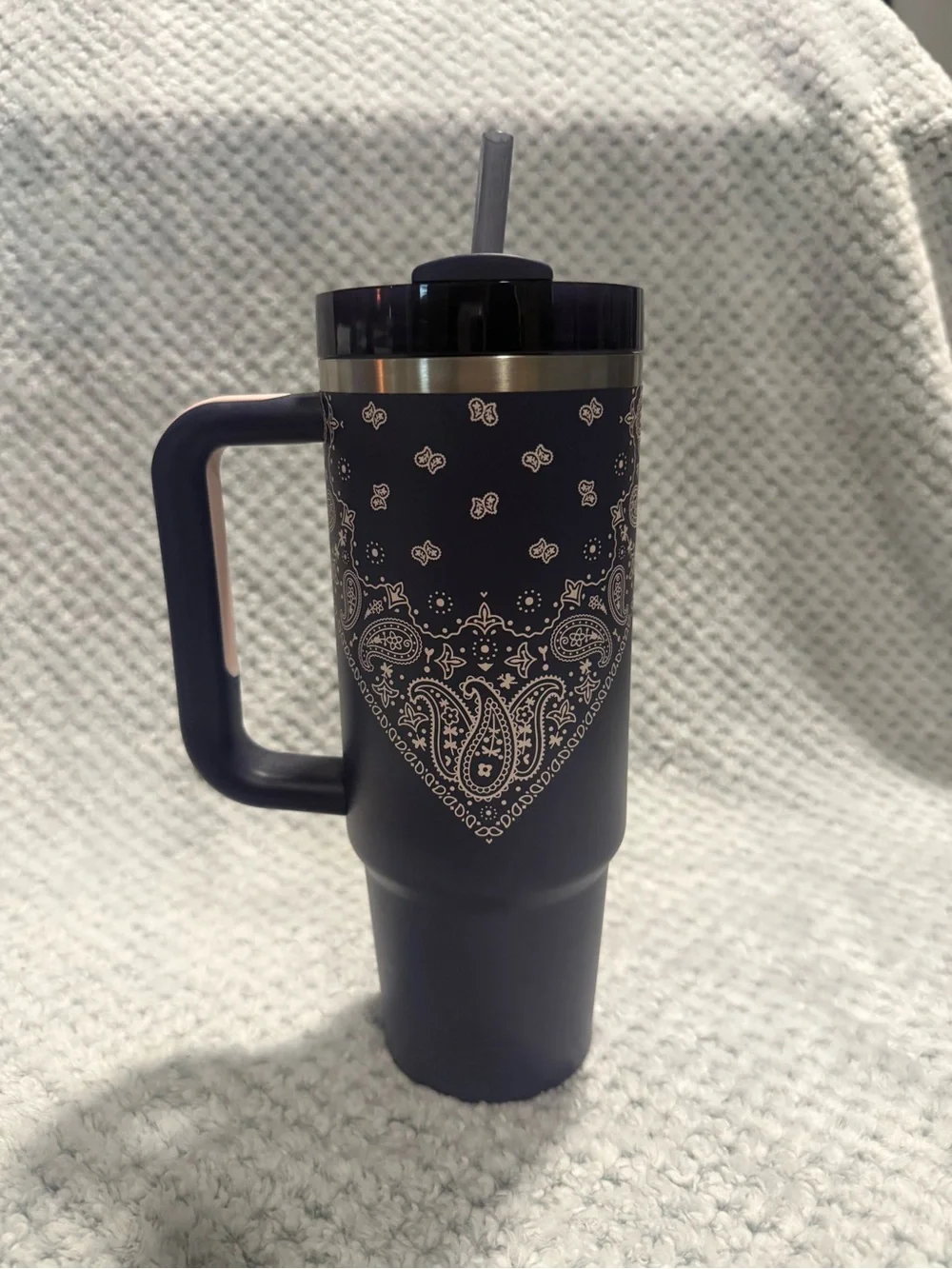 Stanley Navy Bandana Insulated Travel Mug with Handle